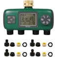 thumbnail image 1 of 4-Zone Smart Irrigation Controller with Brass Inlet, Programmable Timer for Garden/Lawn, Rain Delay & Manual Watering Modes, US Standard 3/4" Interface, Durable ABS Construction, IPX5 Waterproof -, 1 of 7
