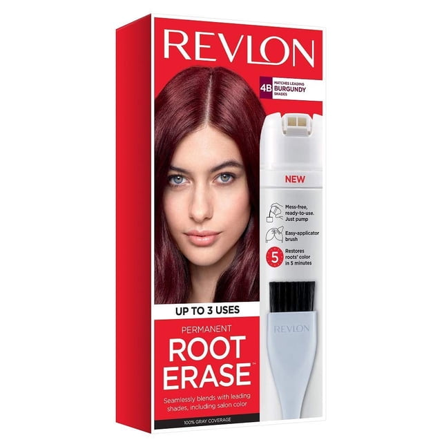 Tinte de pelo Revlon Permanent Burgundy, 100% cobertura gris, 95 ml