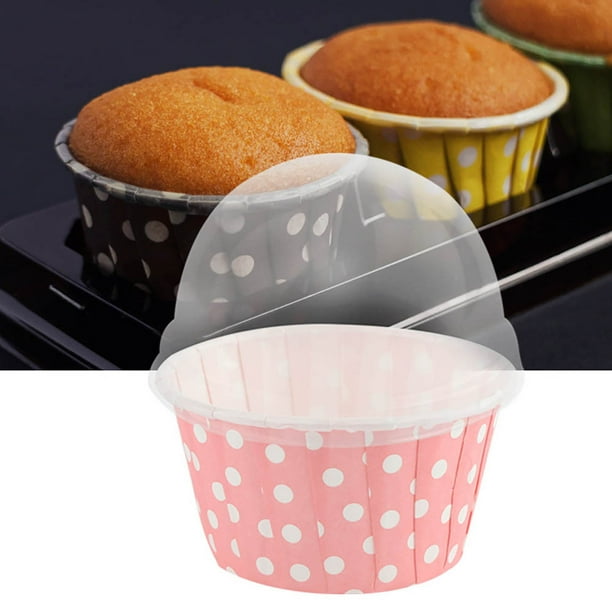 Mini Revestimiento de Cupcake Papel Redondo Tazas para Hornear Cajas para muffin para para Hornear diversión Niños Amigos Papel Recubrio de Grado Alimento Alimento