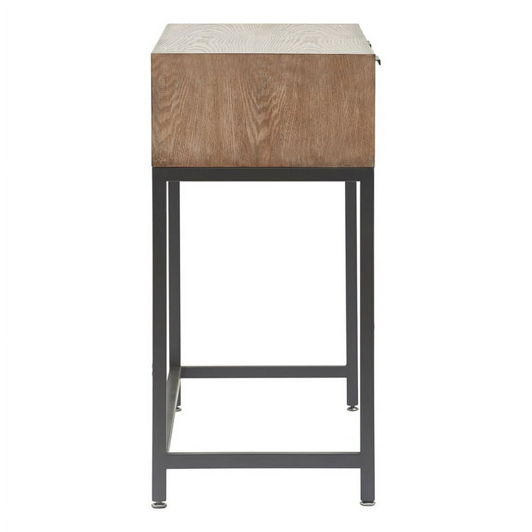 Tommy Hilfiger Hayworth Mirrored Console Table Ash Gray Brown