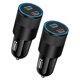 thumbnail image 1 of Cargador de coche AILKIN de 60 W USB C PD3.0 de doble puerto para iPhone Galaxy, 1 of 7