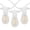 White Wire, variant on Novelty Lights Outdoor 48 Ft Warm White S14 Corded Electric Weatherproof LED String Lights, Black Wire