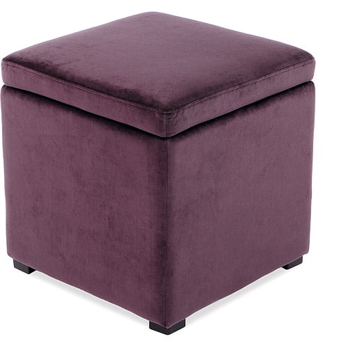 Detour Storage Ottoman, Purple