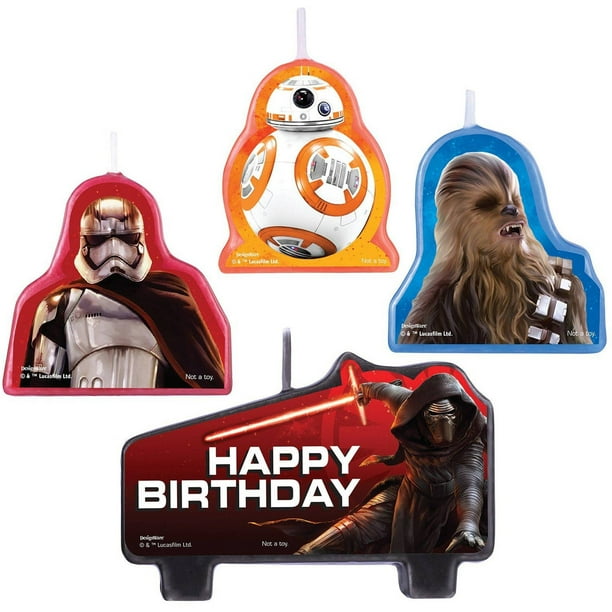 Star Wars Episode VII the force Awakens Birthday Candle Set Walmart