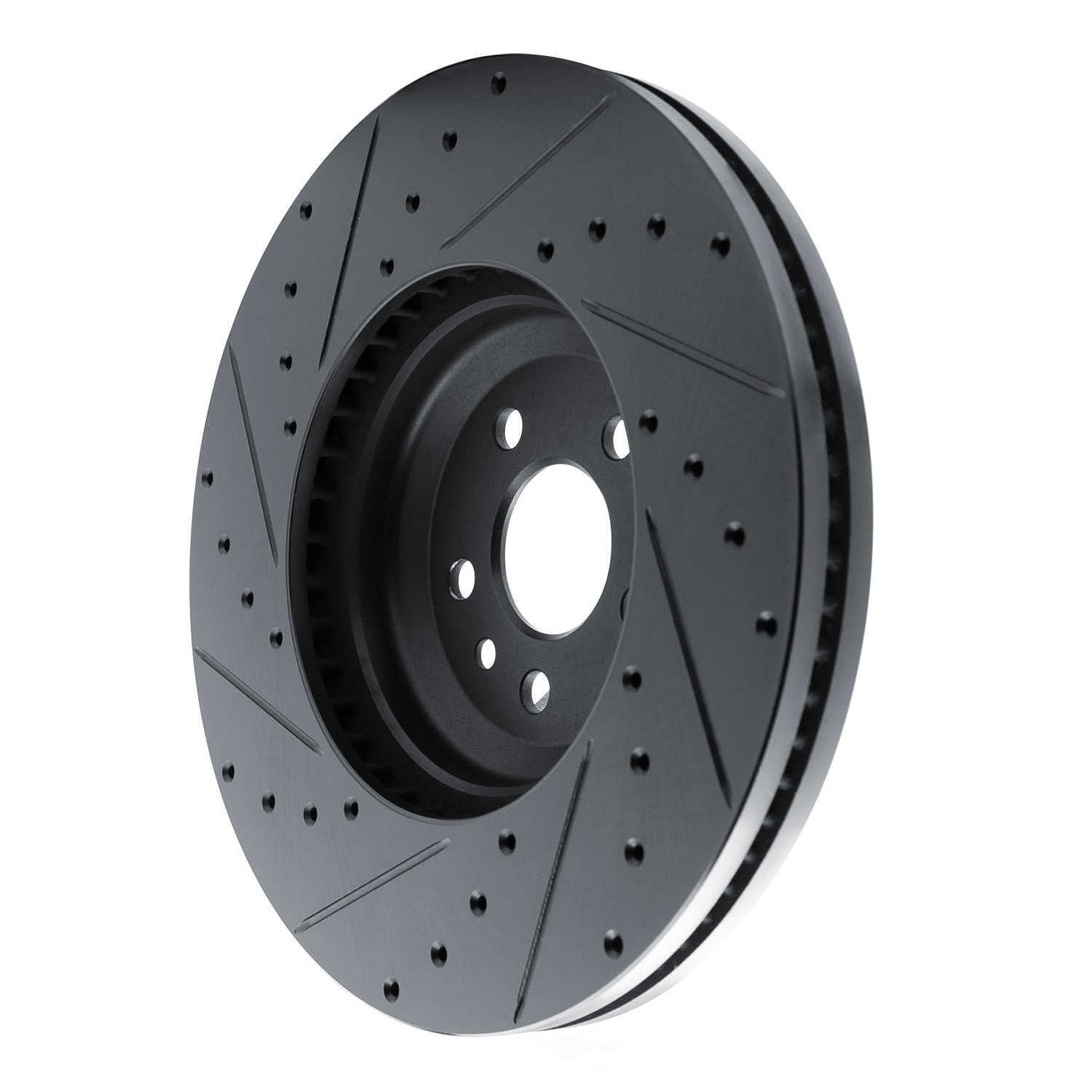 Dynamic Friction Company 633-11033R DFC Brake Rotor - Drilled And Slotted - Black