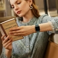 thumbnail image 4 of LEIXIUER 3Pack Stretchy Solo loop Band Compatible with Apple Watch Bands 44mm 42mm 40mm 38mm 45mm 41mm Ultra 49mm, Braided Strap Nylon Bands Adjustable Loop Wrist for iWatch Series 9 8 SE 6 5 4 3 2 1, 4 of 8
