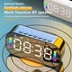 thumbnail image 2 of Despertador LED para oficina en casa, compatible con Bluetooth, manos libres, micrófono incorporado, reproductor de música, recargable, brillo, ajustable, blanco Inevent HA010355-02B, 2 of 7