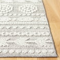 thumbnail image 3 of SAFAVIEH Global Wasif Striped Indoor/Outdoor Area Rug, Grey/Ivory, 4' x 6', 3 of 6
