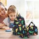 thumbnail image 5 of Mochila infantil con estuche y lonchera | Conjunto de 3 útiles escolares para 1.º a 3.º grado | Gran capacidad, correas ajustables, estampados adorables, 5 of 6