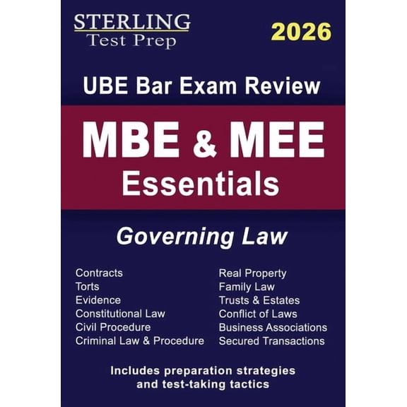 MBE & MEE Essentials: UBE Bar Exam Governing Law, (Paperback)