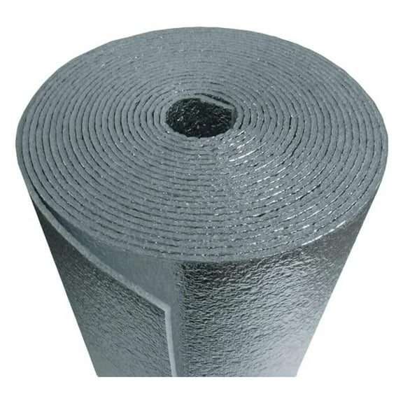 HVAC Duct Wrap Insulation R8 - Reflective Double Sided Foam (4ft x 25ft, 1/4 Inch) - Fire Rated Class 1-A - US Energy Products AD5