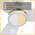 thumbnail image 2 of 48" 3 Blades Modern Smart Wifi Ceiling Fan with LED Light and Remote Control, 2 of 7