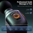 thumbnail image 3 of Mini Massage Gun Deep Tissue, Portable Handheld Massager with 9 Massage Heads, 5-Speed Brushless Muscle Massager, Quiet Massage Gun for Neck & Back, Home & Office Use, Gift for Men & Women, 3 of 9
