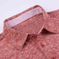 thumbnail image 4 of Men's Three-Button Henley Neck Short Sleeve T-Shirts Casual Shirts Breathable V Neck Tee Summer Basic Tops Wine,XL, 4 of 6