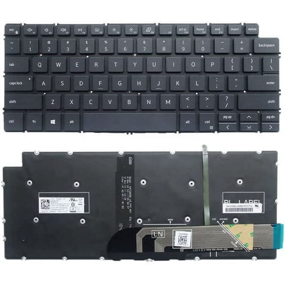 New US Black English Backlit Laptop Keyboard (Without palmrest) for Dell Latitude 3301 P114G P114G001 P114G002