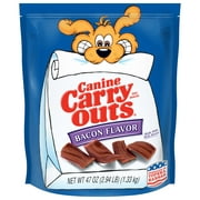 Canine Carry Outs Bacon Flavor Dog Treats, 47oz Bag