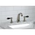 thumbnail image 2 of Kingston Brass KB986AKLPN Duchess Widespread Bathroom Faucet with Plastic Pop-Up, Polished Nickel, 2 of 5