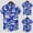 Blue, variant on ALLLIST Men Shirts Collared Short Sleeve with Pockets Button Down Shirts Casual Hawaiian Blue Clothes for Men