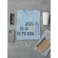 thumbnail image 3 of Jesus, The Light T-Shirt Men -Smartprints Designs, Male 5X-Large, 3 of 4