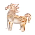 thumbnail image 4 of Figura de caballo de , estatua de caballo, adorno decorativo de mesa, escultura artística coleccionable creativa para sala de estar y oficina. Champán, 4 of 9