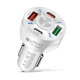 thumbnail image 1 of Cargador CARGAR RÁPIDO CADROLE CIRO CIRGADOR USB 4 Puertos con LED PD20W+Type-C+2USB (QC3.0+3.1A) Para 15 14 13 12 Pro Max Blue, 1 of 9