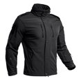 thumbnail image 4 of Hsovts Men’s Military Outdoor Tactical Soft Shell Jackets Hooded Waterproof Windproof Fleece Lined Coat For Hiking Winter Black L, 4 of 4