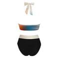 thumbnail image 5 of Sngxgn Women's Bathing Suit High Waist Bikini Set(Orange,L), 5 of 5
