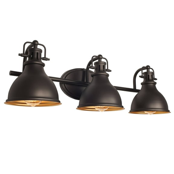 Kira Home Beacon 27" 3-Light Traditional Vanity/Bathroom Light, Oil Rubbed Bronze Finish