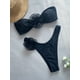 thumbnail image 3 of Bikini de talla grande para mujer, bañador naranja con volantes en contraste, traje de baño de cintura alta con realce, ropa de baño de dos piezas para verano 2024, 3 of 5
