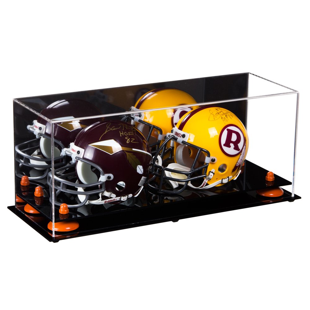 2 Mini Football Helmet Display Case (not full size) Better Display Cases Clear Acrylic