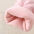 thumbnail image 6 of IVEYRTF Toddler Kids Bodysuit Cute Bear Print Fleece-Lined Hooded Romper Zip Front Thermal Fall Winter Cozy Warm One-Piece Outerwear for Children 1-2 Years(Pink,6 Months), 6 of 7
