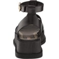 thumbnail image 3 of Sam Edelman Naima Black Leather Multi Straps Buckle Ankle Block Heel Sandals (Black, 13), 3 of 6