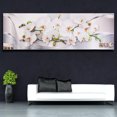 thumbnail image 3 of 16X47" Blanc Moderne Abstrait Magnolia Fleur Art Mural Impression Toile Décor à la Maison (Sans Cadre), 3 of 5