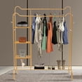 thumbnail image 2 of Miumaeov Clothes Rack Metal Garment Rack Skirts Dress Display Rack Free Standing Gold, 2 of 10