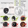 thumbnail image 4 of FaithHeart Mens Statement Band Ring Stainless Steel Size 12 Punk Hip Hop Signet Rings Vintage Jewelry, 4 of 10