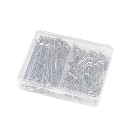 

150pcs Wig Making Set Stainless Steel Wig T with Plastic Boxes for Wigs Sewing Blocking and Knitting (32mm 51mm)
