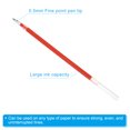 thumbnail image 4 of Uxcell 130mm Ballpoint Pen Refills 0.5mm Tip Black Gel Ink Pen Refill, Red 50 Pcs, 4 of 5