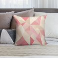 thumbnail image 6 of Red Pink Modern Art Geometric Pillow Covers,Red Pink Modern Art Geometric Throw Pillow Covers 24"×24" ,Living Room Sofa Couch Pillow Covers,Decorative Pillow Covers, 6 of 7