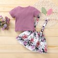 thumbnail image 5 of Mercatoo Birthday Girl Outfit Baby Girl Clothes Outfits Cotton Solid Color Tops Casual 2PC Set Sweatshirt Kid, 5 of 9