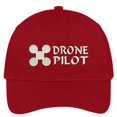 thumbnail image 1 of Trendy Apparel Shop Drone Pilot Aviator Embroidered Soft Crown 100% Brushed Cotton Cap, 1 of 2