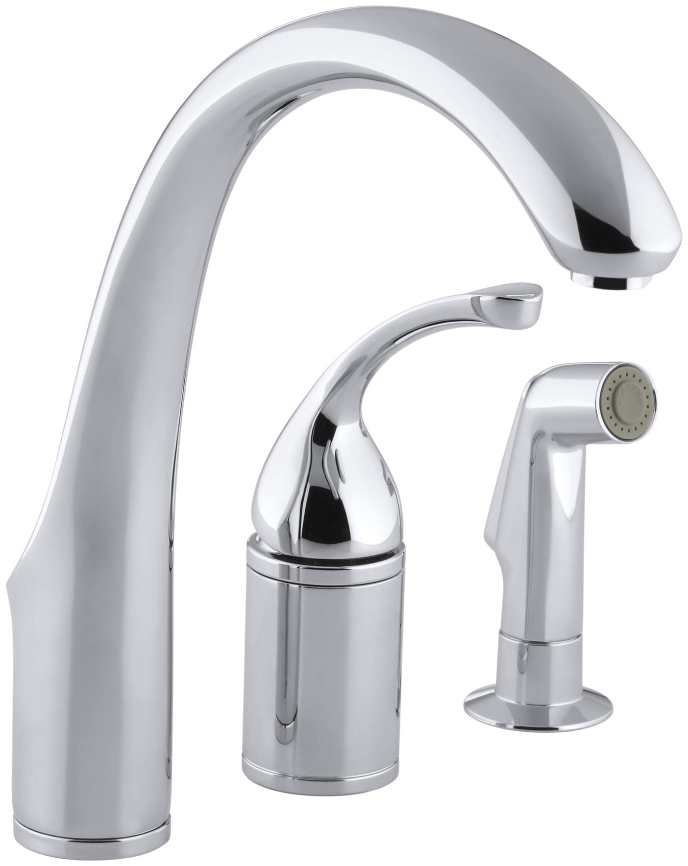 Kohler K10430 Forte 3Hole Remote Valve Kitchen Sink Faucet Chrome