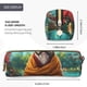 thumbnail image 3 of Disketp Meditating French Bulldog Estuche de Lápices de Cuero con Cierre, Estuche Compacto para Papelería, Bolígrafos y Accesorios Pequeños, 3 of 7