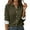 Army Green, variant on Women's Button Down Shirts Long Sleeve Business Work Tops Casual with Pockets Jacket for Office and Daily Wear Fashion Outfits ,Black 2XL