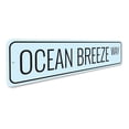 thumbnail image 3 of Ocean Breeze Way Novelty Sign, Metal Wall Decor - 4x18 inches, 3 of 4