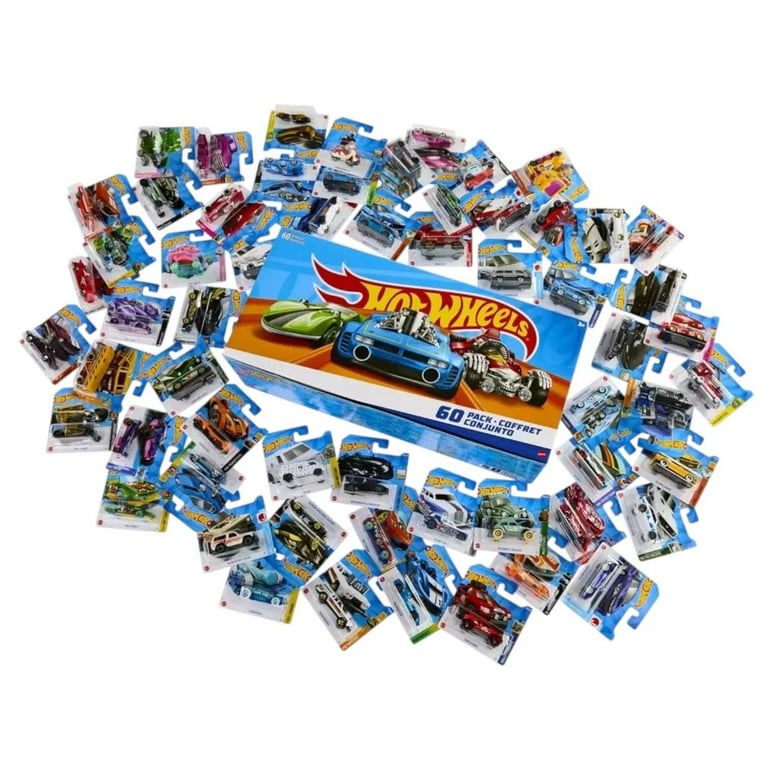 Hot Wheels 60-Pack Die-Cast Cars Collection Set, Assorted Vehicles