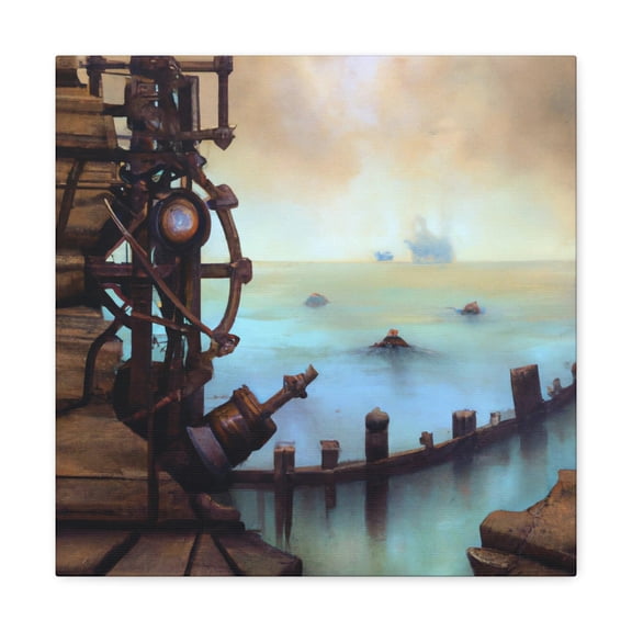 Seawall of Science Fiction - Canvas