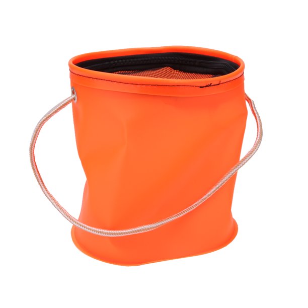 Bolsa de cubo redonda para senderismo al aire libre con barril de agua de pesca de malla plegable portátil Hugtrwg Para estrenar