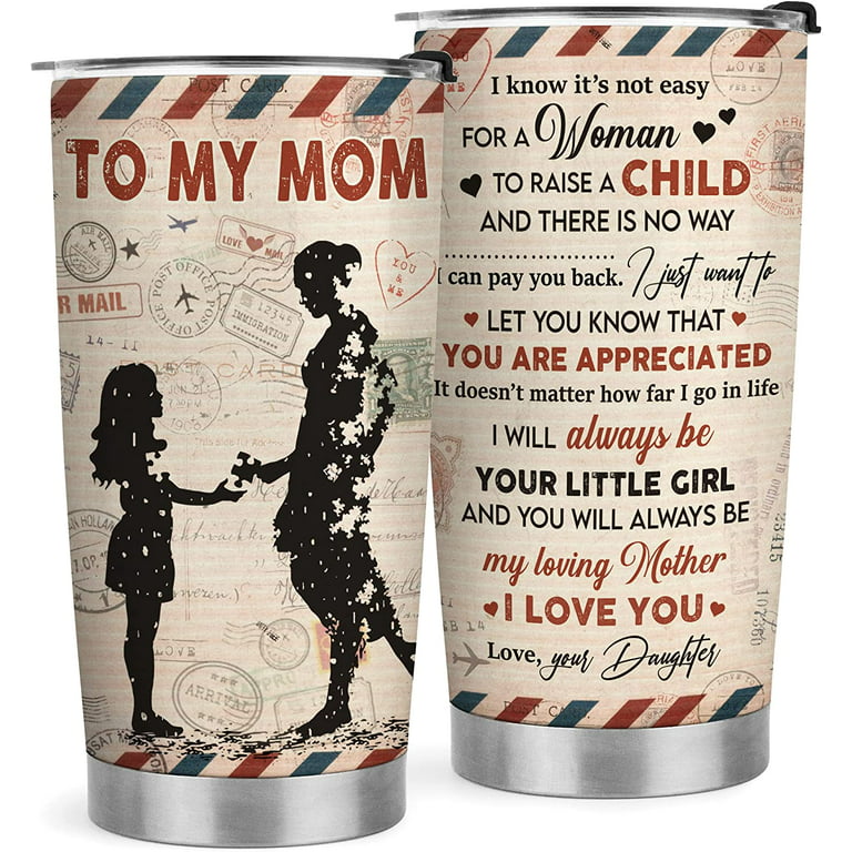 Gifts for Mom from Daughter - Mom Gifts - Birthday Gifts for Mom, Mom  Christmas Gifts from Daughter, Mom Birthday Gifts - 20oz Airmail Tumbler