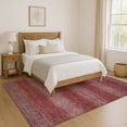 thumbnail image 7 of Addison Rugs Mayfield Premium Machine Washable Transitional Stripe Paprika Rectangle Rug, 5' x 7'6", 7 of 7