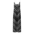 thumbnail image 4 of 2023 Women's Summer Baggy Wide Leg Cotton Linen Overalls Spaghtti Straps Jumpsuit with Pockets, 4 of 4